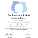 Zertifikat Familienfreundliches Unternehmen
